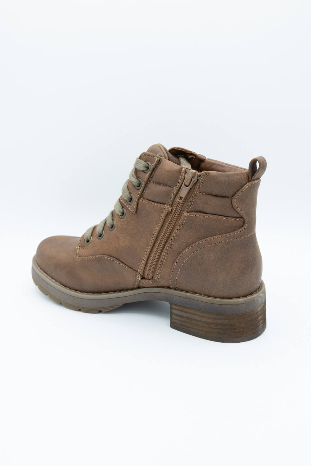  B52 Lace Up Bootie for Women in Cognac 