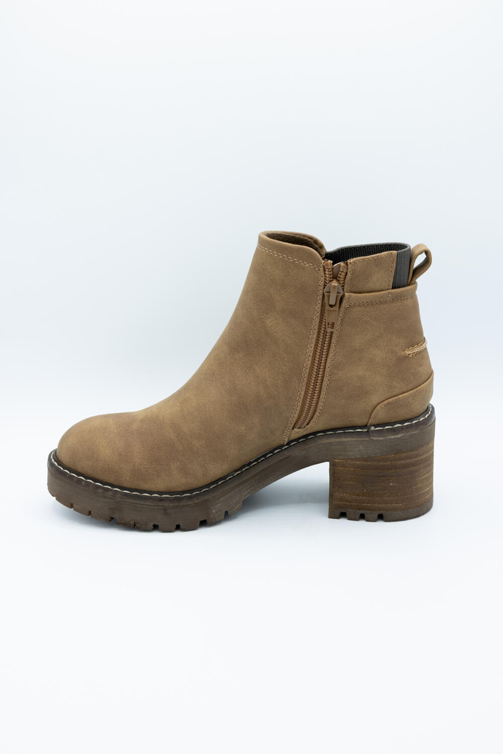 B52 Chelsea Lug Booties for Women in Brown
