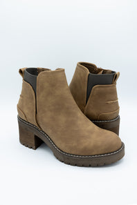 B52 Chelsea Lug Booties for Women in Brown