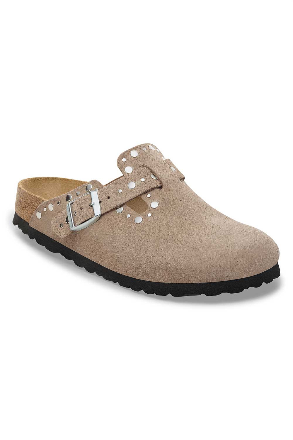 BOSTON CLOG RIVETS TAUPE SUEDE | 1030418