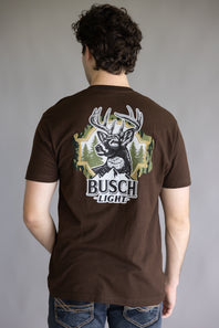 BUSCH-LIGHT-DEER-FRAME-T-SHIRT-FOR-MEN-IN-BROWN-18456-324-BROWN