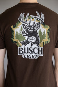 BUSCH-LIGHT-DEER-FRAME-T-SHIRT-FOR-MEN-IN-BROWN-18456-324-BROWN