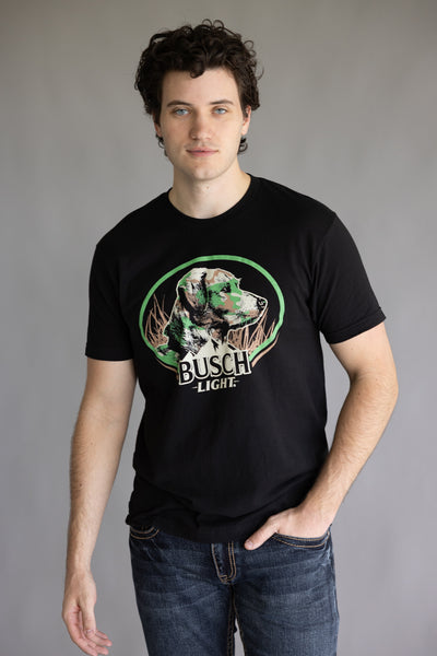 BUSCH-LIGHT-DOG-BLENDING-IN-T-SHIRT-FOR-MEN-IN-BLACK-16682-652A-BLACK