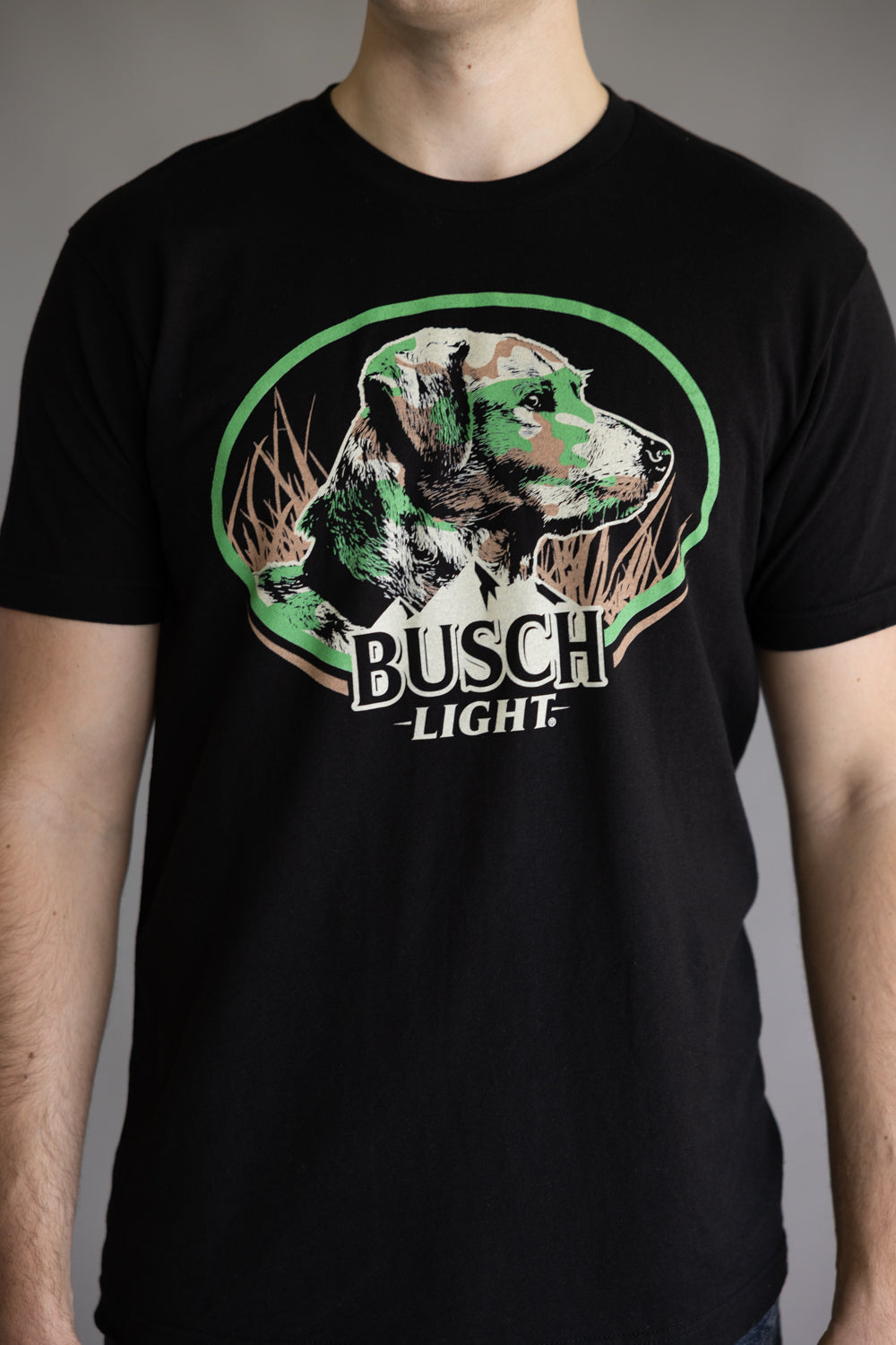 BUSCH-LIGHT-DOG-BLENDING-IN-T-SHIRT-FOR-MEN-IN-BLACK-16682-652A-BLACK