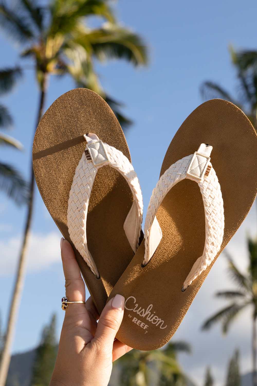 Reef Baja Maria Flip Flops for Women in Brown