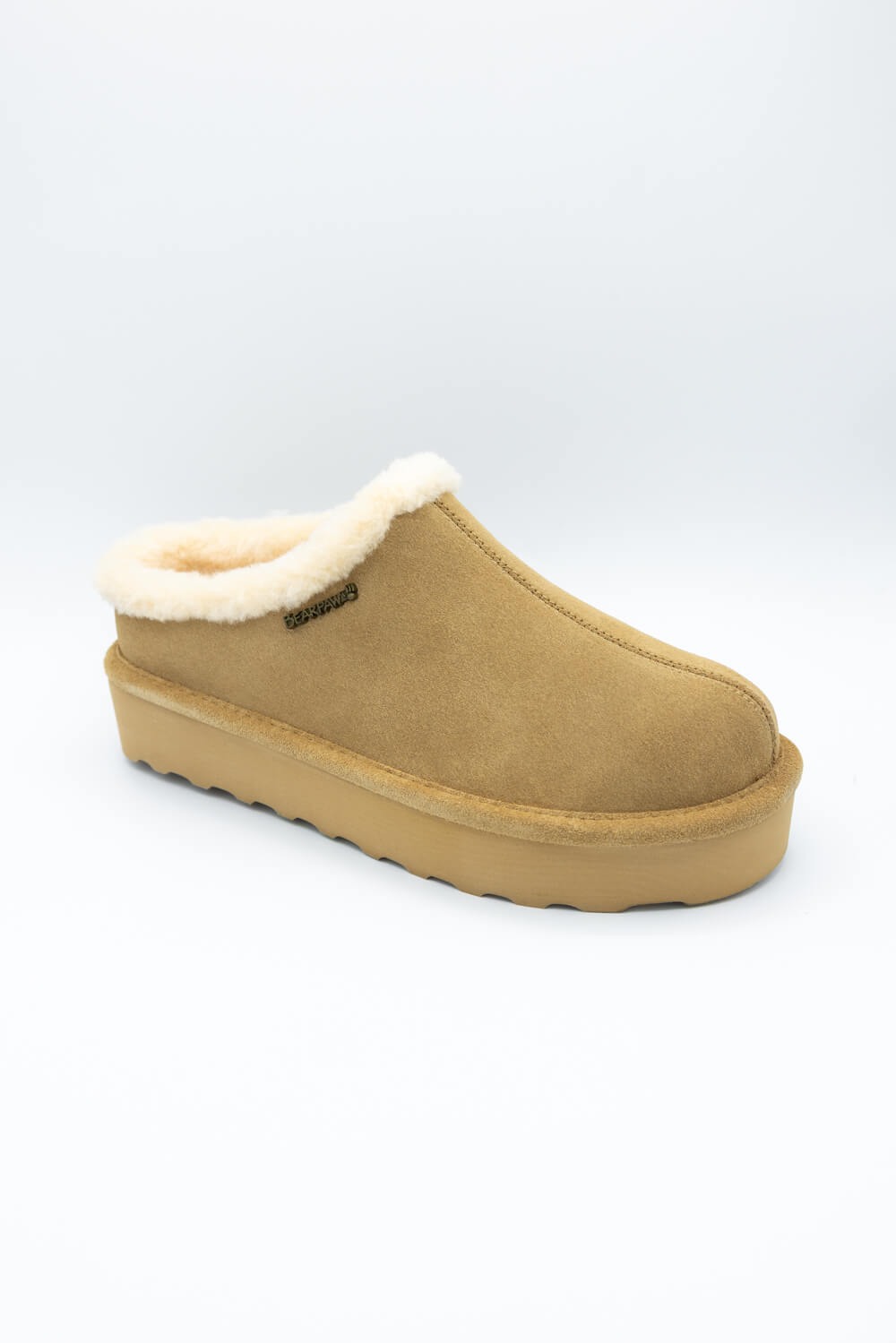 Bearpaw Izzy Platform Lo Slipper Clogs for Women in Iced Coffee