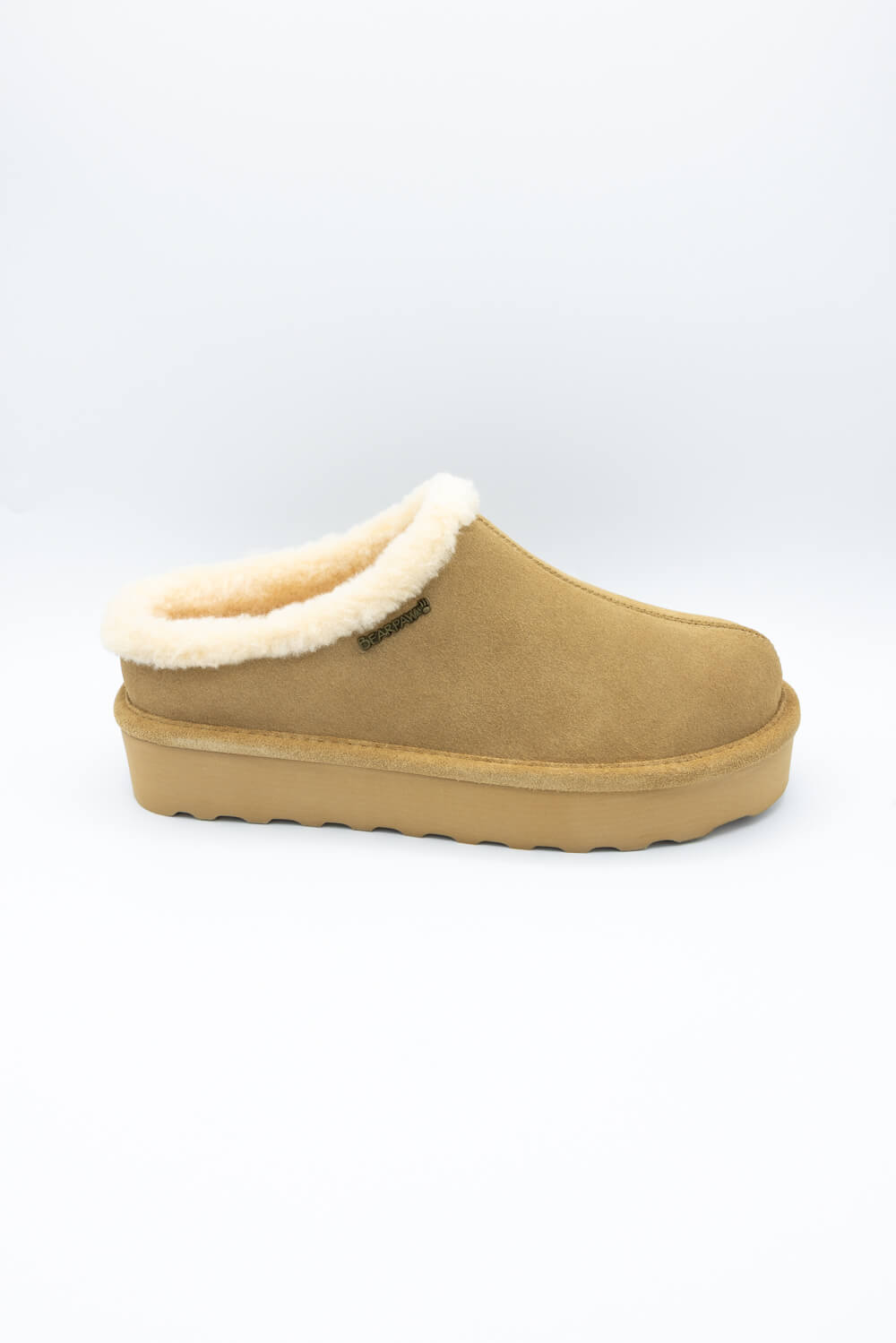 Bearpaw Izzy Platform Lo Slipper Clogs for Women in Iced Coffee