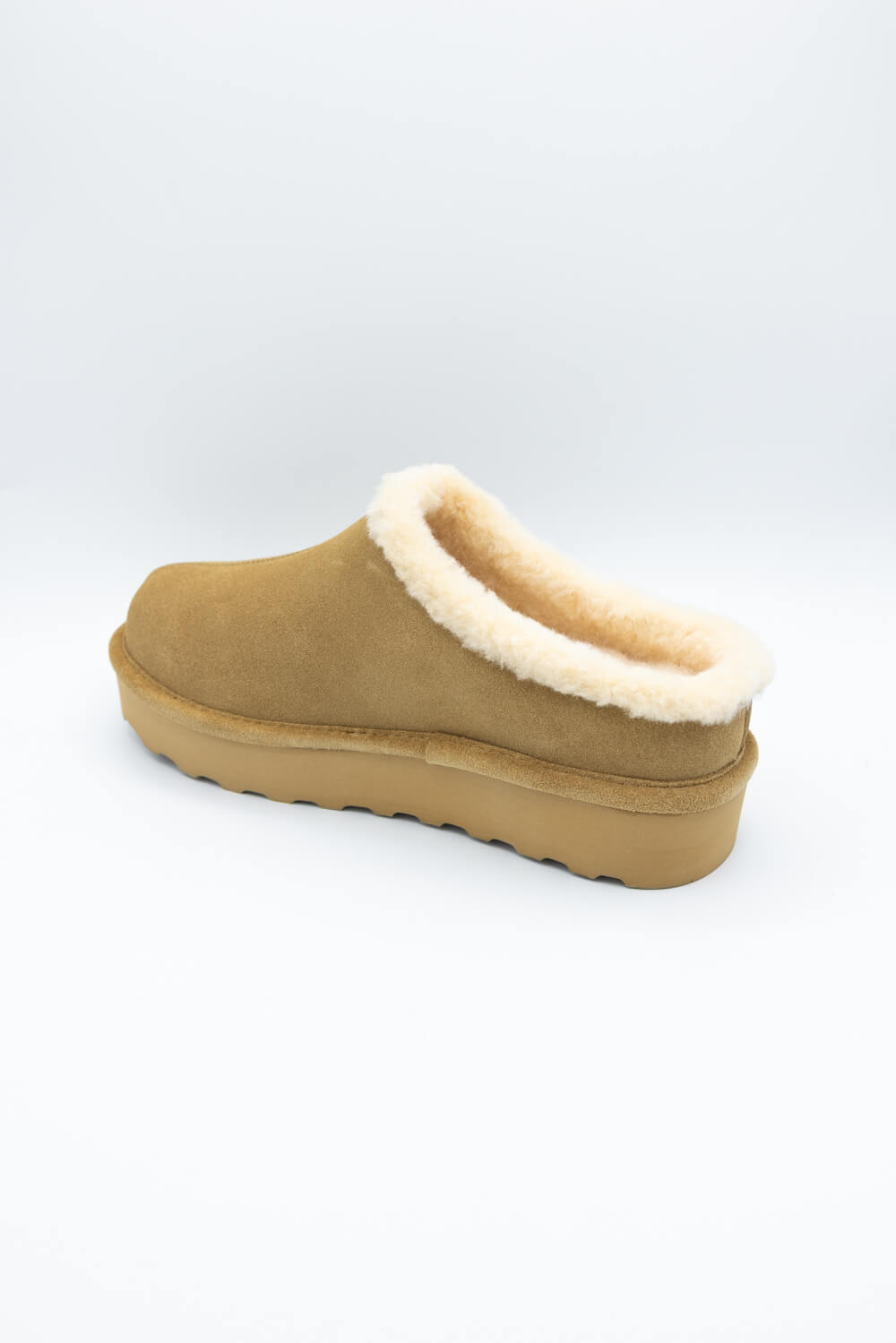 Bearpaw Izzy Platform Lo Slipper Clogs for Women in Iced Coffee
