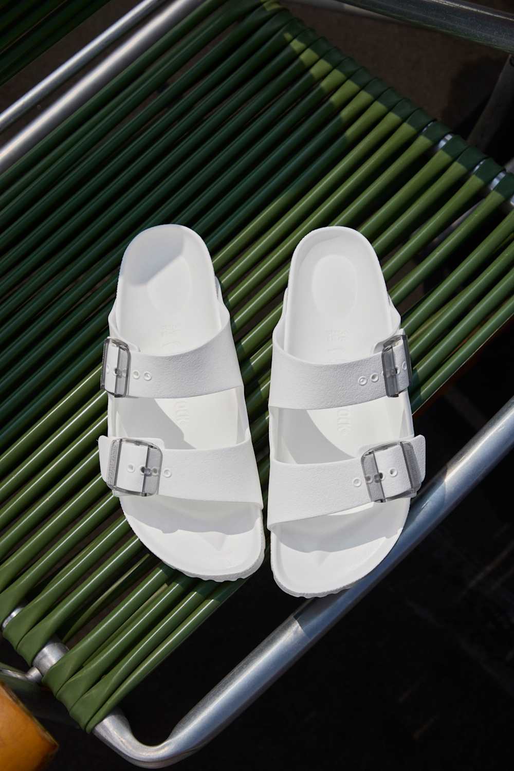 Birkenstock Arizona Stealth Buckle EVA Sandals for Women in White | 1031330