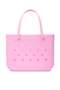 Bogg Bag Original Large Heart Cut Out Bogg Bag in Taffy