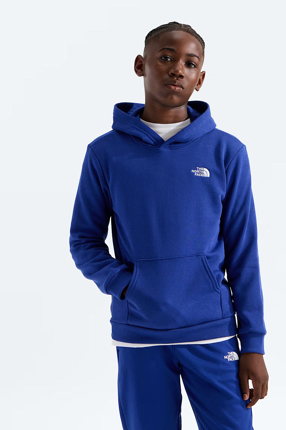 The North Face Teen Evolution Simple Dome Hoodie in Bold Blue | NF0A8CV6-NLV