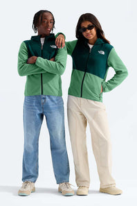 green zip hoodie on teenagers 