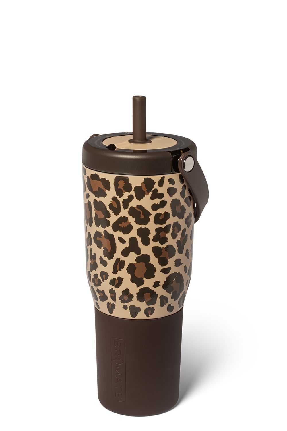 BruMate Resa 25 oz Tumbler in Latte Leopard