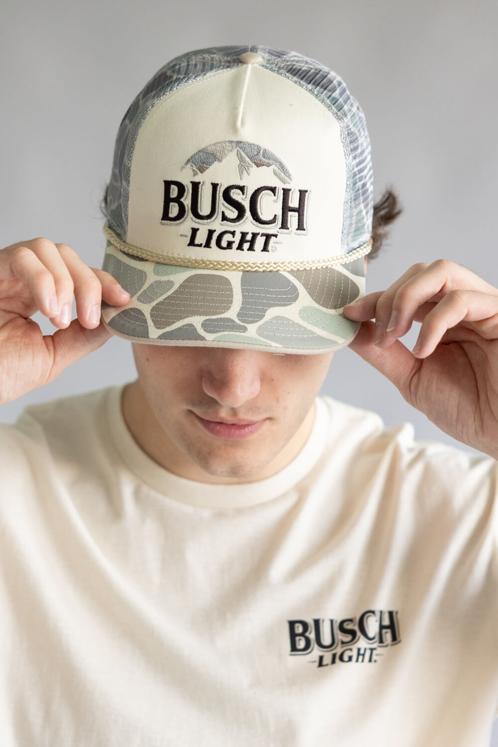 Busch Camo Logo Hat for Men in Camo
