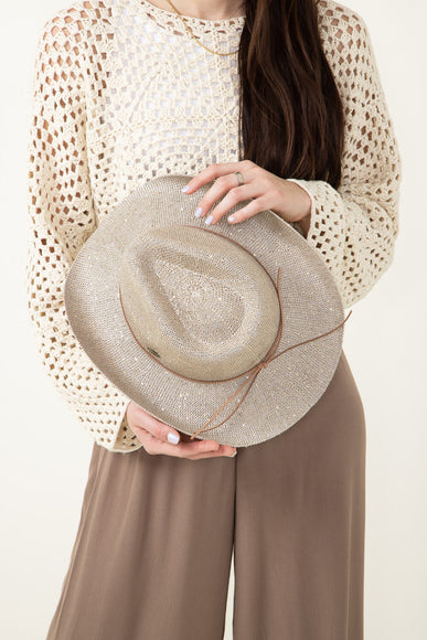 C.C. Sequin Cowgirl Hat for Women in Brown