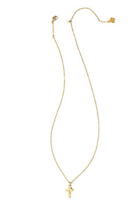 Kendra Scott Cross Pendant Necklace in Gold | 9608800869