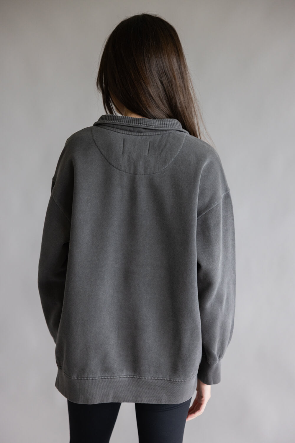 C_C-California-Mazzie-Sunwashed-Fleece-half-snap-pullover-with-waffle-yoke-89B03236-X007-BLACK-4