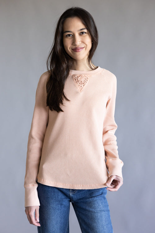C_C-California-Nella-garmet-washed-waffle-lace-mix-raglan-top-89B03371-X654-CORAL-1