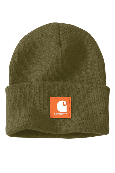 Carhartt-KNIT-RUBBER-PATCH-BEANIE-106920-GL7-BRONZEGREEN
