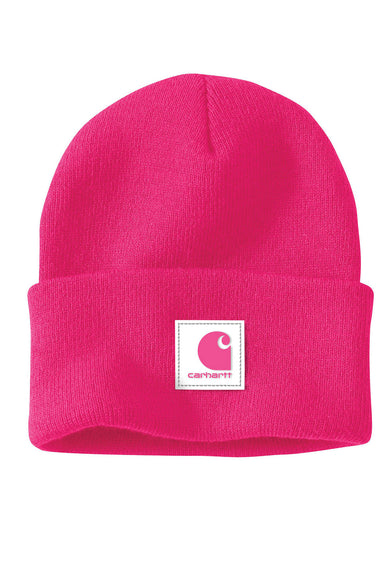 Carhartt-KNIT-RUBBER-PATCH-BEANIE-106920-P42-PINKGLOW