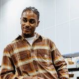 Carhartt Rugged Flex Midweight Flannel Shirt for Men in Brown 