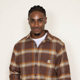Carhartt Rugged Flex Midweight Flannel Shirt for Men in Brown
