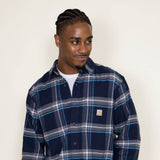 Carhartt Rugged Flex Midweight Flannel Shirt for Men in Blue