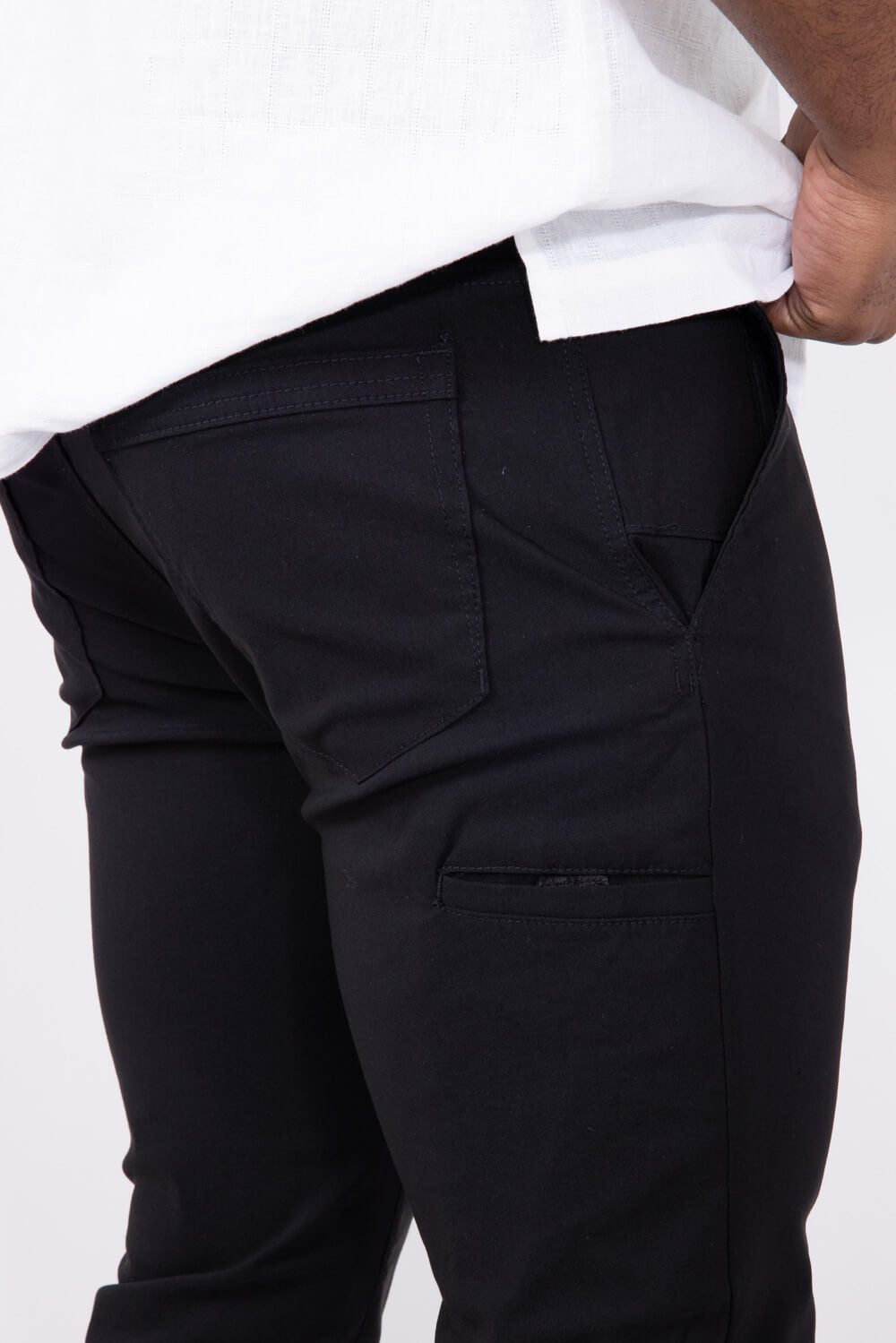 Copper & Oak Faille Utility Pants for Men in Black
