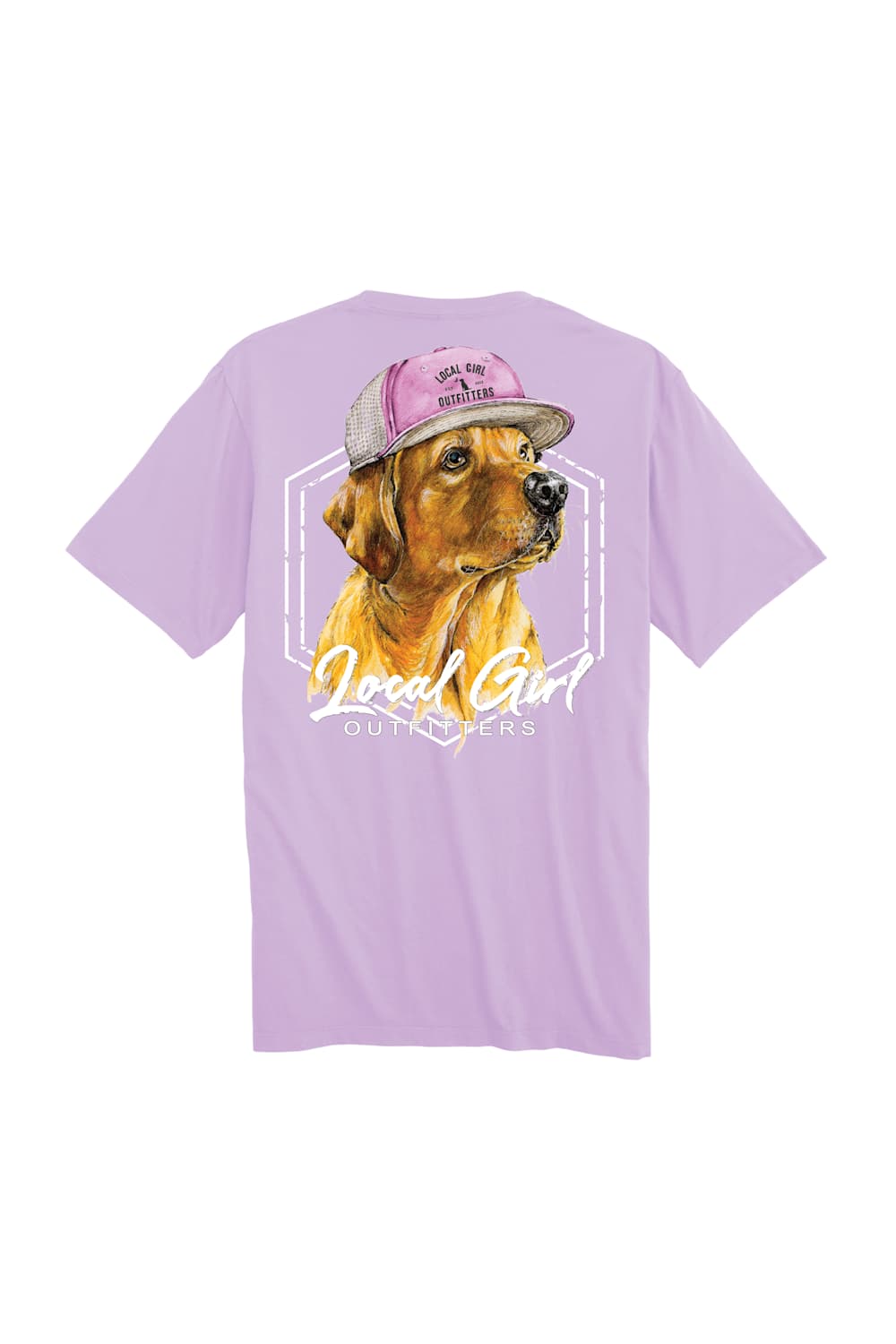 Local Girl Youth Lab in Hat T-Shirt for Girls in Orchid