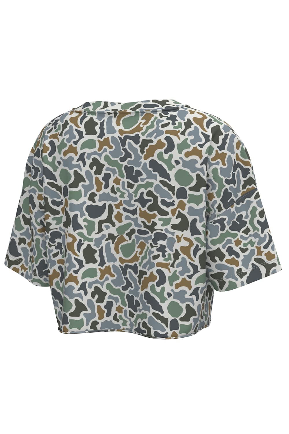 Local Girl Youth Boxy Cropped T-Shirt in Bluff Camo