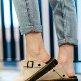 Dr. Martens Carlson Clogs for Women in Taupe 