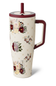 floral brumate tumbler on white paper 