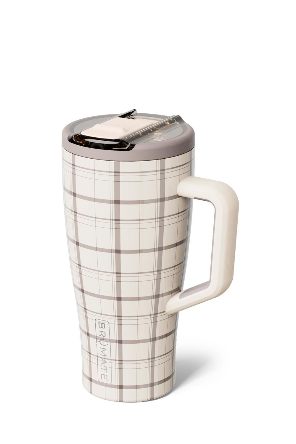 BruMate Era Flip 30 oz Tumbler in Oxford Plaid | DWEF30OXP-BEIGEPLAID
