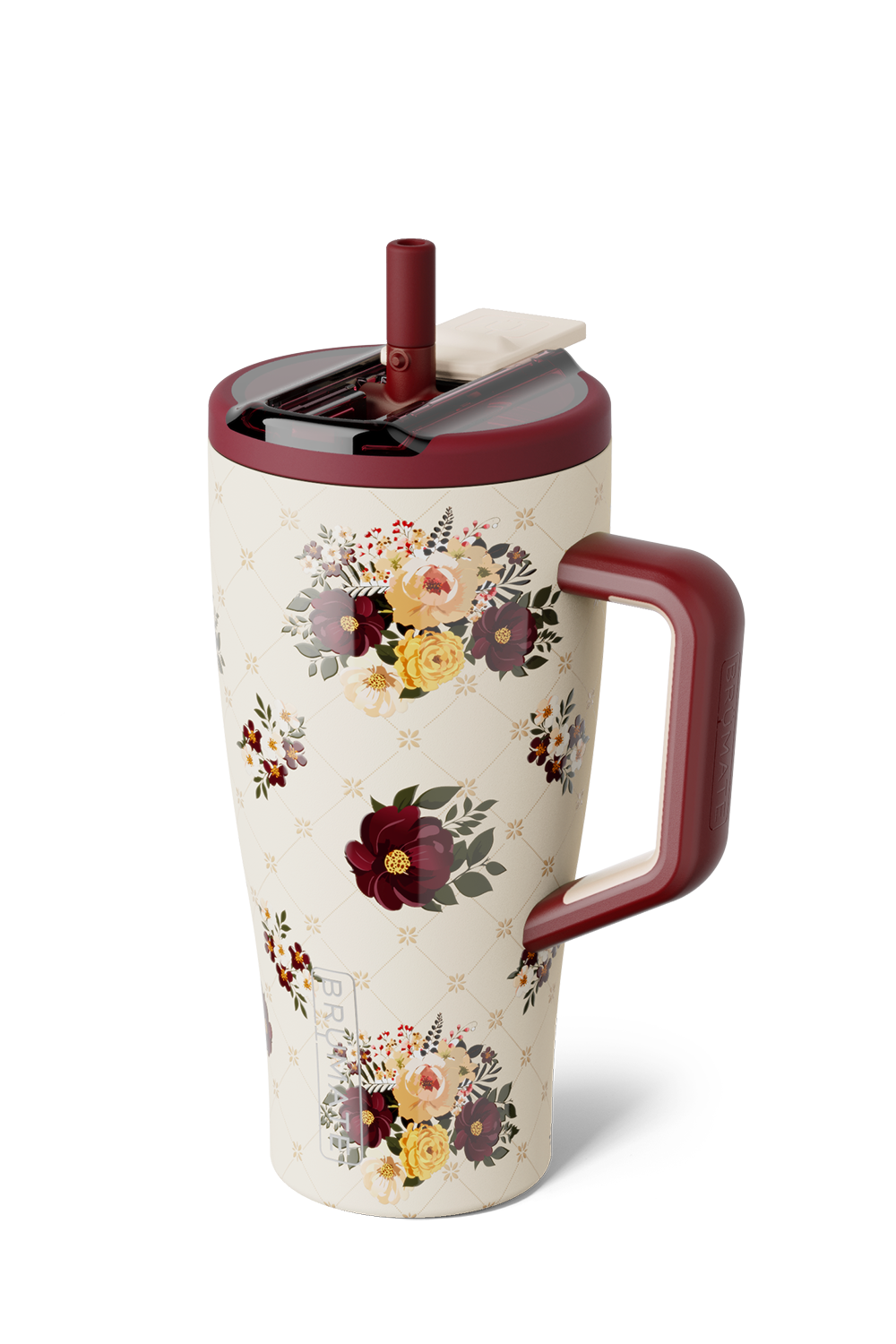 floral brumate tumbler on white background