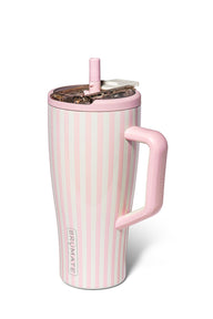 BruMate Era Flip 30 oz Tumbler in Strawberries & Cream | DWEF30SBC-PINKSTRIPE