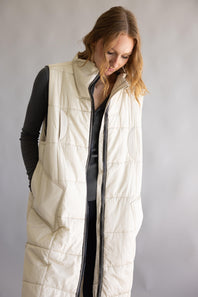 FP Movement On The Move Packable Puffer Vest for Women in Muted Beige