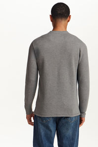 Weatherproof Vintage Long Sleeve Jersey Henley Shirt for Men in Gunmetal | F2631903GK-GUNMETAL
