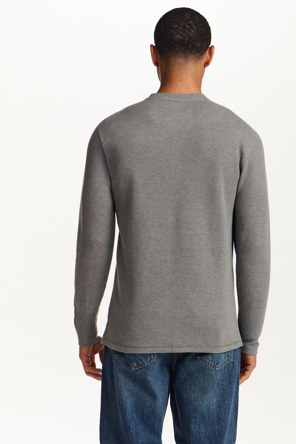 Weatherproof Vintage Long Sleeve Jersey Henley Shirt for Men in Gunmetal | F2631903GK-GUNMETAL