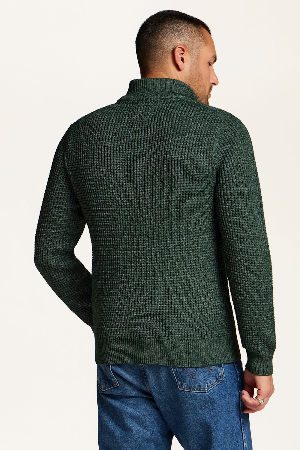 Weatherproof Vintage Textured Quarter Zip Sweater for Men in