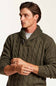 Weatherproof Vintage Fisherman Toggle Neck Sweater for Men in Kambaba Olive | F2640942GK-KAMBABAOLIVE
