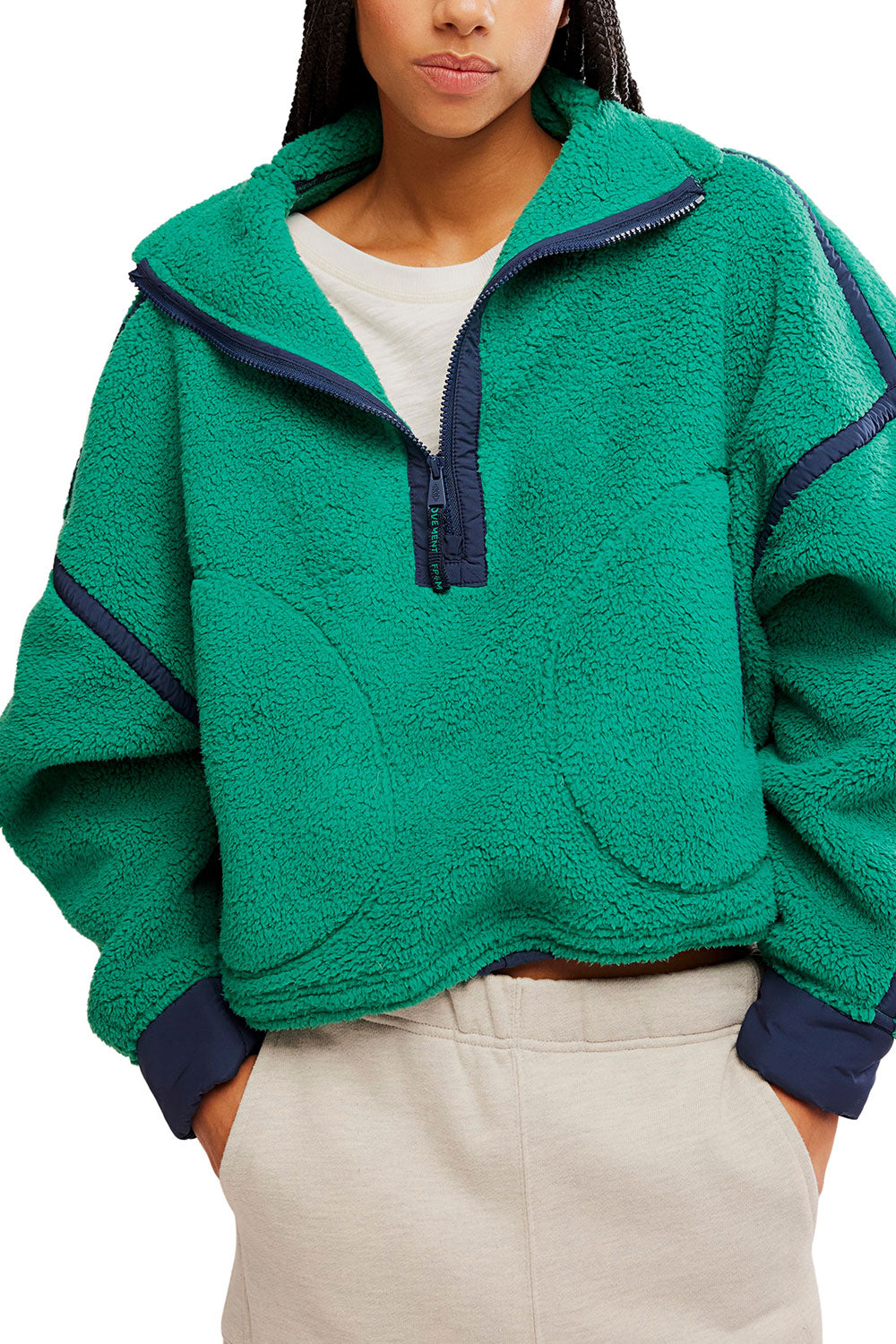 FP Movement Mountain High ½ Zip Fleece for Women in Green Glow | OB1606838-GREENGLOW