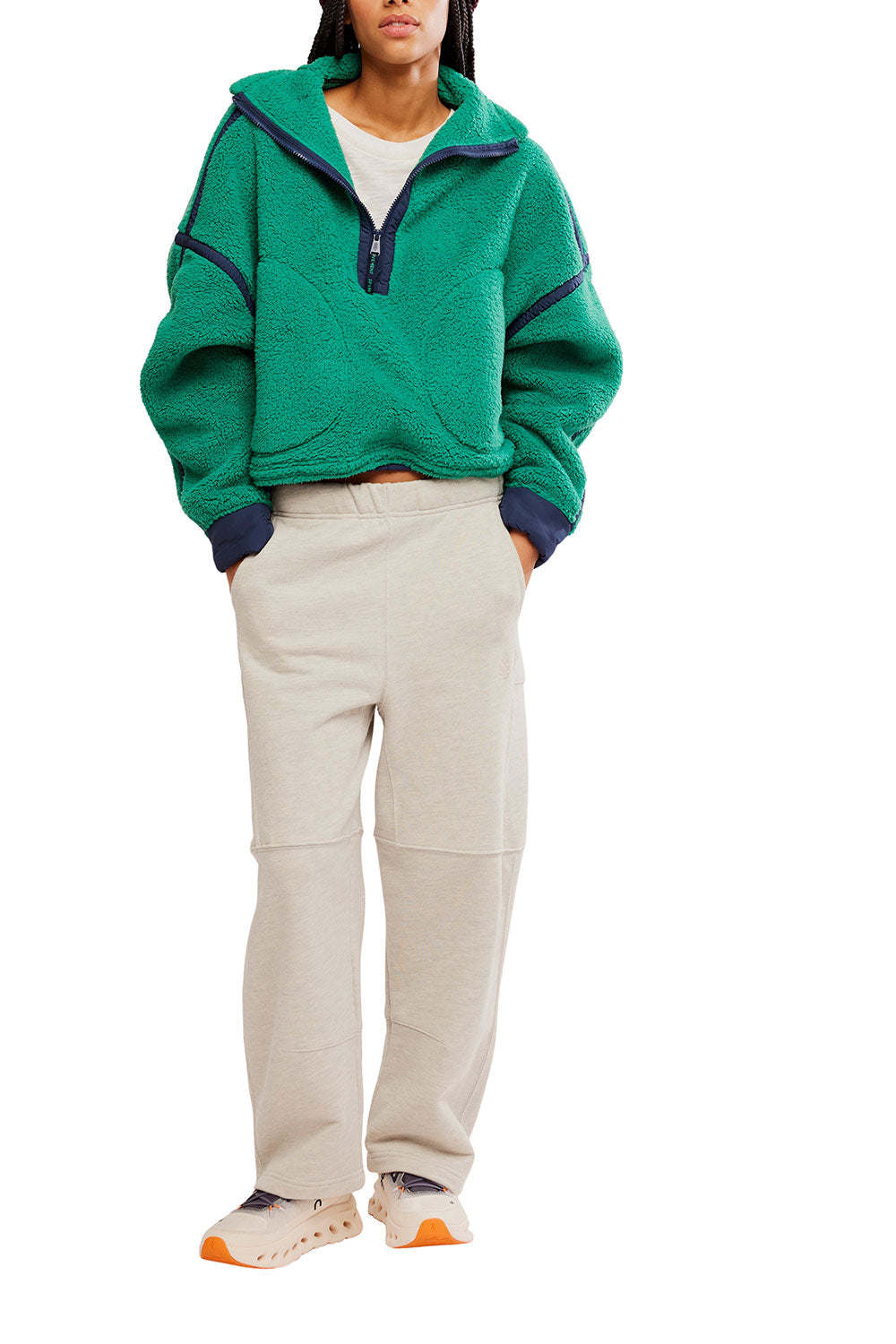FP Movement Mountain High ½ Zip Fleece for Women in Green Glow | OB1606838-GREENGLOW