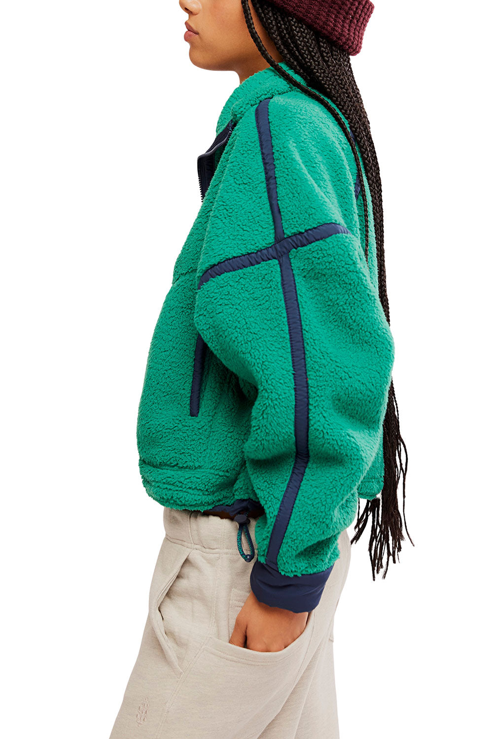 FP Movement Mountain High ½ Zip Fleece for Women in Green Glow | OB1606838-GREENGLOW