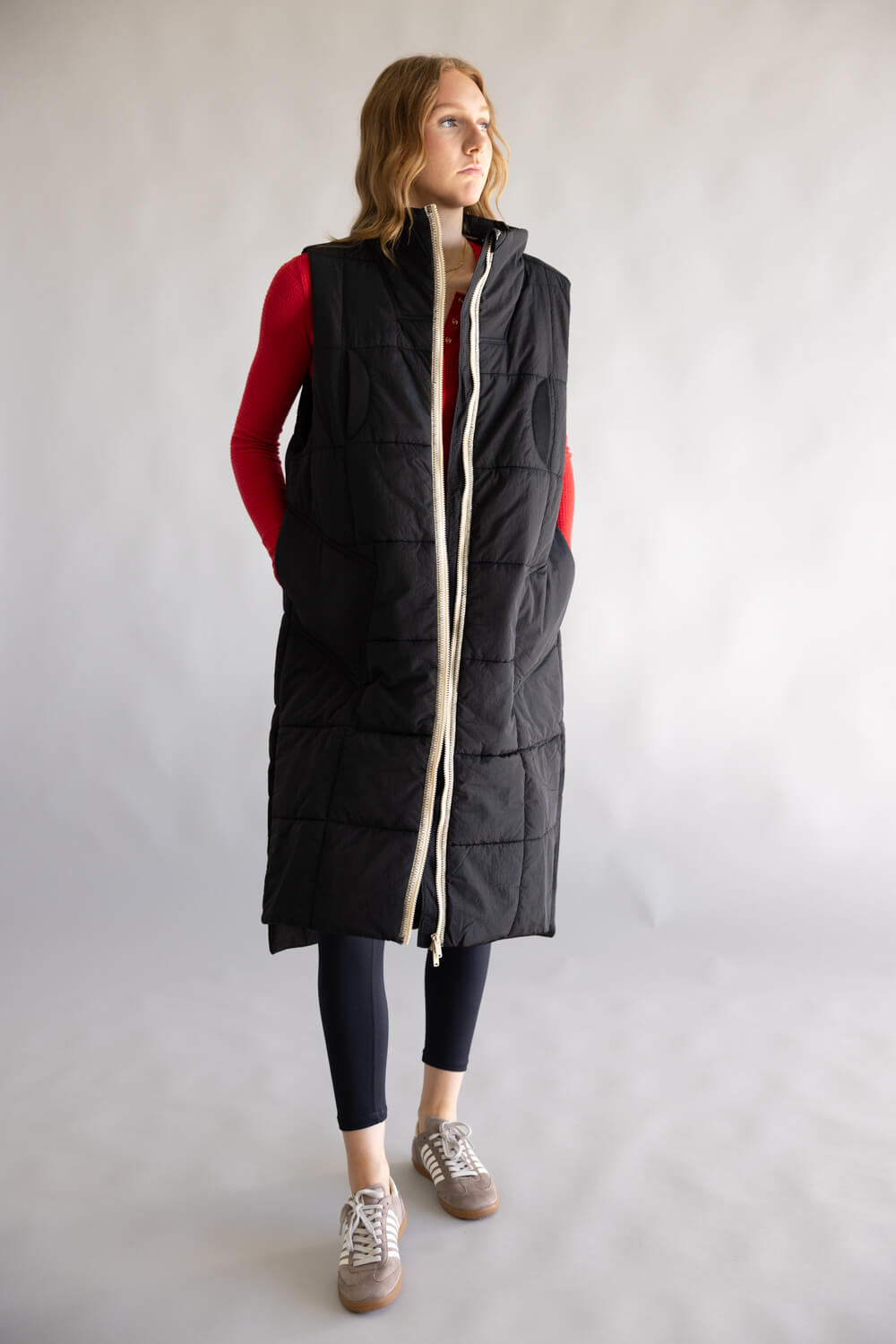 FP Movement On The Move Packable Puffer Vest for Women in Black