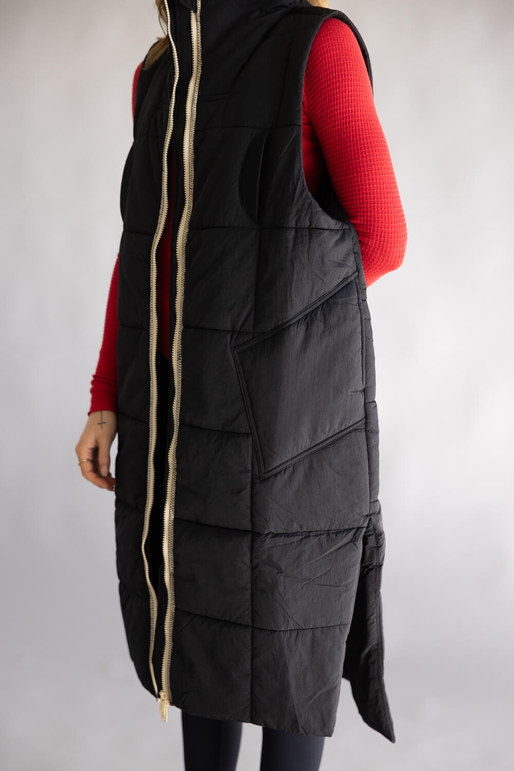 FP Movement On The Move Packable Puffer Vest for Women in Black