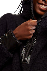 FP Movement Mountain High ½ Zip Fleece for Women in Black Shine