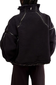 FP Movement Mountain High ½ Zip Fleece for Women in Black Shine