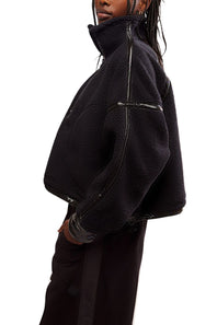 FP Movement Mountain High ½ Zip Fleece for Women in Black Shine