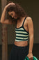 FP Movement We The Free All Clear Striped Cami for Women in Evergreen Combo
