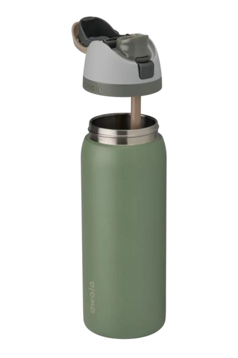 Owala FreeSip 32 oz Stainless Steel Water Bottle in Green